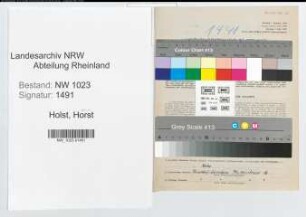 Entnazifizierung Hans van Holst , geb. 05.01.1888 (Postbeamter)