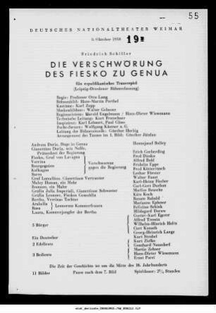 Die Verschwörung des Fiesko zu Genua