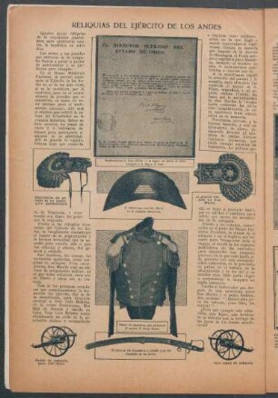 Reliquias del ejército de los Andes