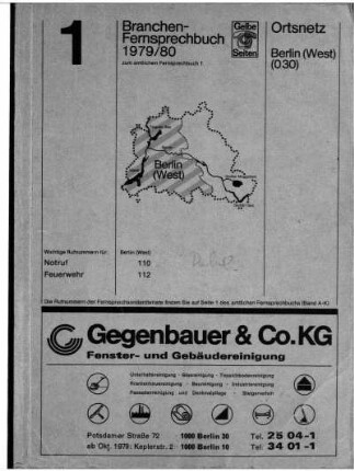 1979/1980: Amtliches Fernsprechbuch