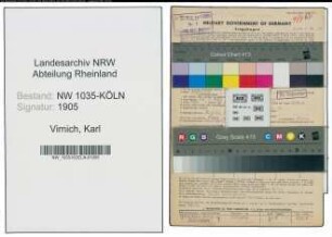 Entnazifizierung Karl Virnich , geb. 22.05.1882 (Schlosser)