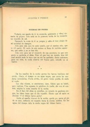 Poemas en prosa