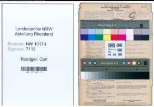 Entnazifizierung Carl Roettger , geb. 09.09.1890 (Verwaltungsangestellter)