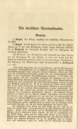 Die deutschen Bundesstaaten