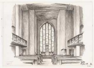 Evangelisch-Lutherische Kirche Zum Heiligen Kreuz, Berlin-Wilmersdorf Umbau: Altarseite