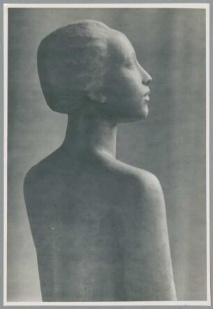 Aufblickende, Detail, 1920, Bronze