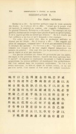 Dissertation X. Des études militaires