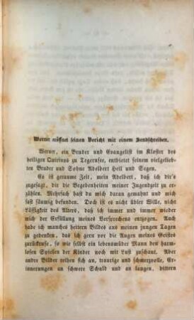 Belletristische Schriften, 7. Erzählungen I