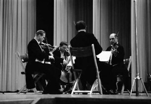 Donaueschingen: Donaueschinger Musiktage; Stadthalle; Novak-Quartett, Prag, seitlich