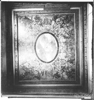 Berlin, Schloss Charlottenburg, Paradezimmer östlich des Ovalen Saals, Paradeschlafzimmer, Antikenkammer Friedrich II., R.: 122, Decke.