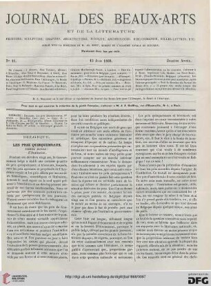Nr. 11 (15 Juin 1868)