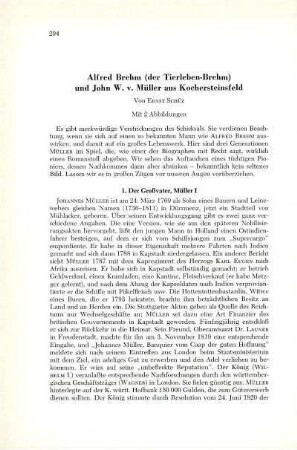 Alfred Brehm (der Tierleben-Brehm) und John W. v. Müller aus Kochersteinsfeld