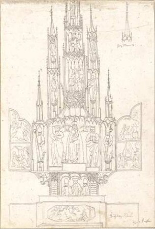 Hoffstadt, Friedrich; Kassette 1: Mappe 5, Altäre (1005-1006) - im Würzburger Dom (Ansicht)