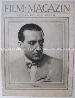 Sonderausgabe der Fachzeitschrift "Film-Magazin" zum Film "Frau im Mond" von Fritz Lang