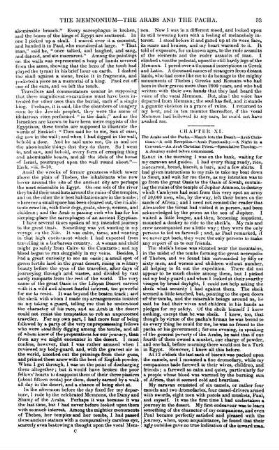 The Arabs and the Pacha. March into the Desert. Arab Christiana. A cold Reception. Arab Punctuality. A Night in a Convent. An Arab Christian Priest. Speculative Theology. A Journey ended before commenced,
