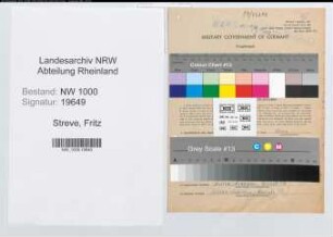 Entnazifizierung Fritz Streve, geb. 09.03.1912 (Gerichtsreferendar)