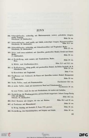 Zinn (Nr. 856-951)