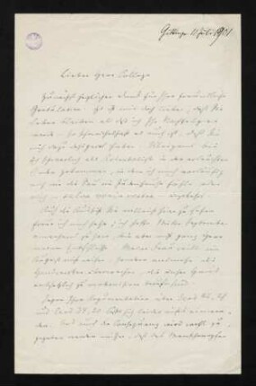 Brief 32: 11.07.1901