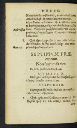 Septimum Praeceptum.