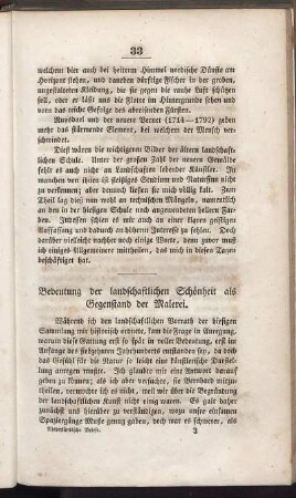Bedeutung der landschaftlichen Schönheit als Gegenstand der Malerei.