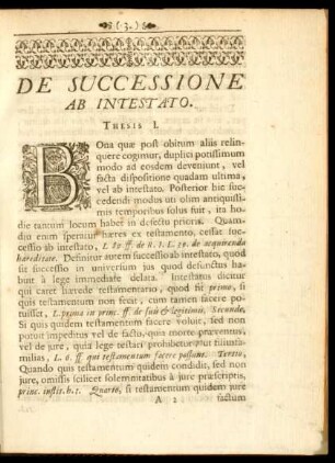 De Successione Ab Intestato