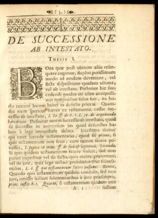De Successione Ab Intestato
