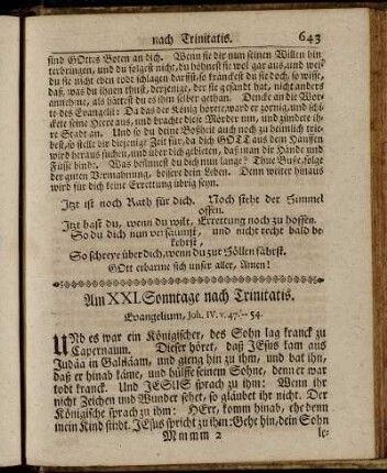 Am Am XXI. Sonntage nach Trinitatis. - Am Am XXIII. Sonntage nach Trinitatis.