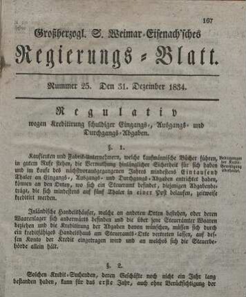 Nr. 25 : 31. Dezember 1834