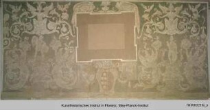 Serie von Sgraffiti mit Groteskendekoration, Jagdszenen und Wappen der Medici und Lorena