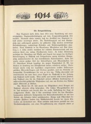 Die Kriegserklärung