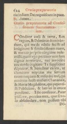 Oratio praeparatoria ad Confessionem Sacramentalem