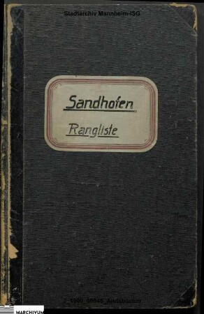 Sandhofen Rangliste Allmendgenuss