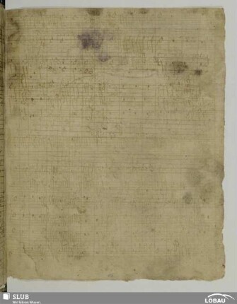 [Anonymus: Motets; Partitur, unleserlich]