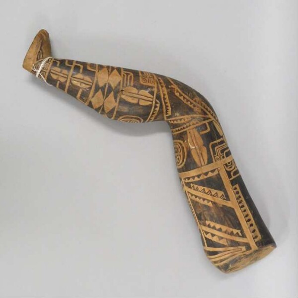 Model of a tattooed leg