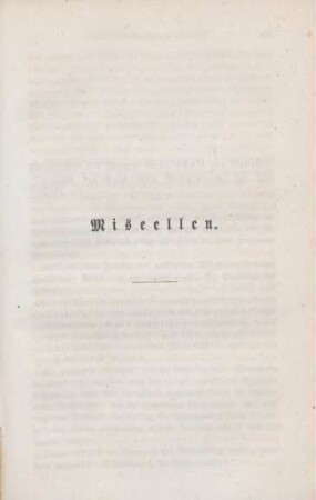 Miscellen