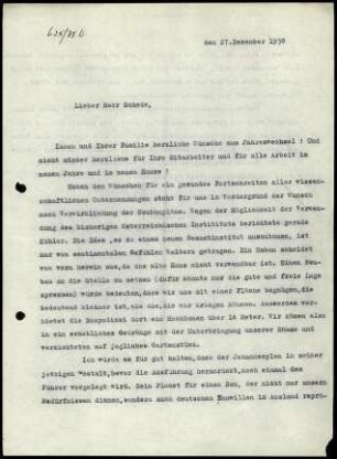 W. Wrede an M. Schede