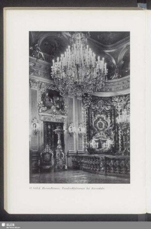 52. Schloß Herrenchiemsee, Paradeschlafzimmer bei Kerzenlicht