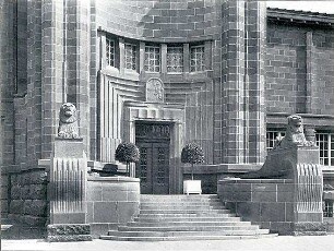 Billing, Hermann; Mannheim (Baden-Württemberg); Kunsthalle - Eingang