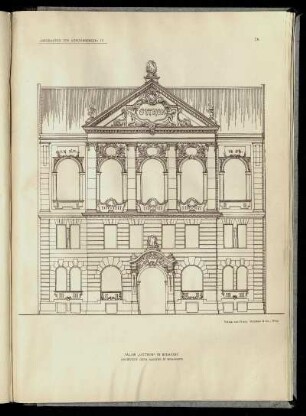 Palais "Otthon" in Budapest. Architekt: Géza Markus.