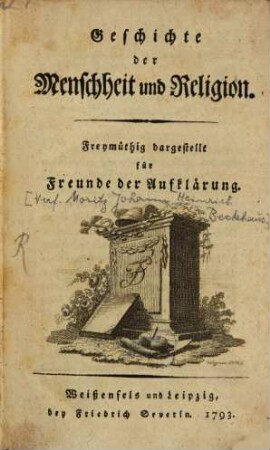 Geschichte der Menschheit und Religion