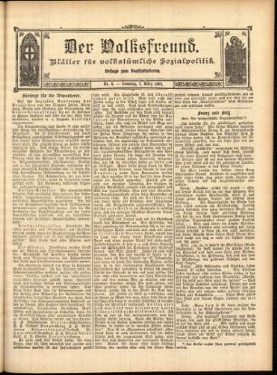 Ausgabe vom Sonntag, den 07. März 1909.