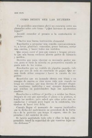 Como deben ser las mujeres