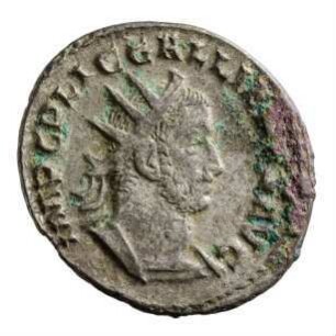 Münze, Antoninian, 254 - 255 n. Chr.