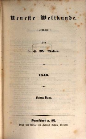 Neueste Weltkunde. 1846,3/4