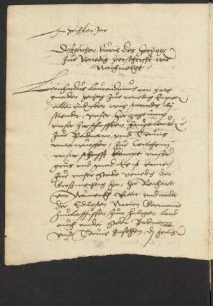 Geleitbrief des Dogen Leonardo Loredan für Reinhard von Neudeck, Venedig, 17. 5. 1521, dt.