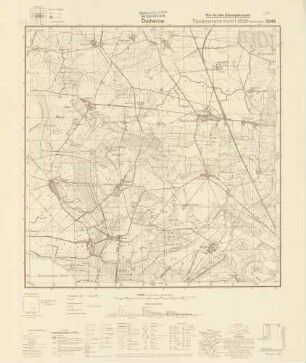 2248 Ducherow, Topographische Karte 1:25000 (4cm - Karte)