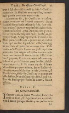 Caput II. De peccato mortali