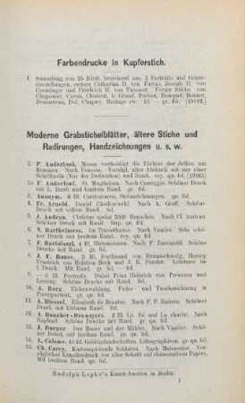 Farbendrucke in Kupferstich