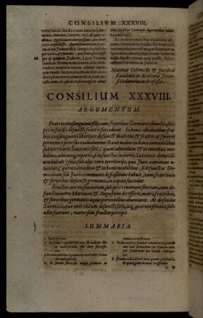 Consilium XXXVIII.