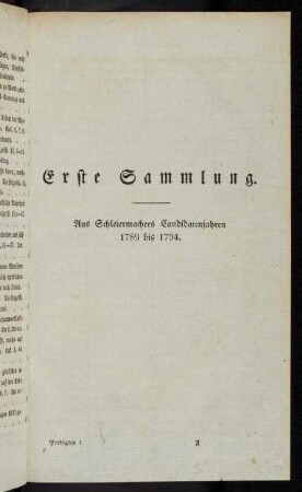 1-202, Erste Sammlung